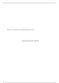 Death  the Afterlife  and the Meaning of Life.edited.docx    Death, the Afterlife, and the Meaning of Life  Grand Canyon University: PHI-403  A few years ago, I was faced with questions about inclusivism versus exclusivism and which did I believe was corr