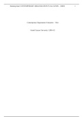 Contemporary Organization Evaluation   Uber.docx    Contemporary Organization Evaluation “ Uber  Grand Canyon University: LDR-615  Contemporary Organization Evaluation “ Uber  In todays fast-paced and global community, most organizations are faced with co