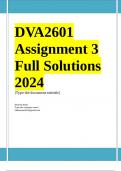 DVA2601 Assignment 3 (COMPLETE QUESTIONS & ANSWERS) 2024 ;100 % TRUSTED workings, Expert Solved, Explanations and Solutions. 