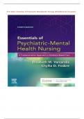 Test Bank: Essentials Of Psychiatric Mental health Nursing (4th Edition )By Varcarolis COMPLETE SOLUTION 2024