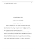 MGT605 CLC SW Transit Project Auburn graded.docx    CLC Project: Southwest Transit  Grand Canyon University: MGT 605  CLC Project: Southwest Transit  In 2005, a small airline with the goal of affordable and œon-the-hour-flights became known as Southwest 