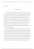Ryanne Romo Final.docx    PHI-105-0500  Persuasive Essay Final  Abortion is one of the most controversial topics with two polar opposite groups that are passionate about their arguments, which leads to its difficulty in maintaining a common ground. The ar