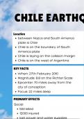 GCSE AQA geography Chile earthquake 2010 case study