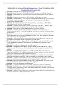 NURS 6501N FINAL EXAM 1 QUESTION AND ANSWERS (100 OUT OF 100) graded A