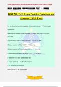 DOT NRCME Exam Practice Questions and Answers (100% Pass)