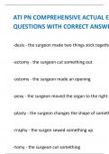 ATI PN COMPREHENSIVE ACTUAL EXAM 180 QUESTIONS