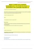 BIOD 171 PORTAGE LEARNING MICROBIOLOGY LECTURE EXAM KEY 1-6 QUESTIONS AND ANSWERS GRADED A+