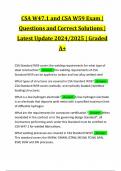 CSA W47.1 and CSA W59 Exam | Questions and Correct Solutions | Latest Update 2024/2025 | Graded A+