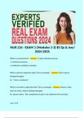 NUR 216 Exam Q&A Bundle Package. 