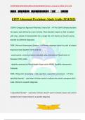 EPPP Abnormal Psychology Study Guide 2024/2025