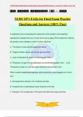 NURS 1871 EAQs for Final Exam Practice Questions and Answers (100% Pass)