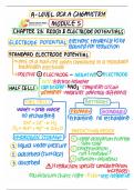 A-LEVEL CHEMISTRY SUMMARY NOTES: REDOX AND HALF-CELLS