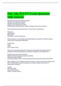 Palo Alto PCCET Exam Questions with Answers 