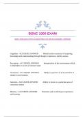 BSNC 1000 EXAM WITH GUARANTEED ACCURATE ANSWERS |VERIFIED