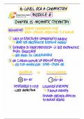 A-LEVEL CHEMISTRY MODULE 6 ORGANIC SUMMARY NOTES