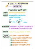 A-LEVEL ORGANIC CHEMISTRY SUMMARY NOTES: FUNCTIONAL GROUP TESTS & REACTIONS