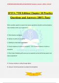 IFSTA 7TH Edition Chapter 10 Practice Questions and Answers (100% Pass)