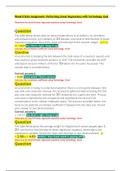 MATH 225N Week 8 Assignment; Performing Linear Regressions with Technology - Exel (Collection)