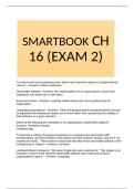 SMARTBOOK CH 16 (EXAM 2)