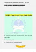 JROTC Cadet Creed Exam Study Guide