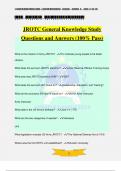 JROTC General Knowledge Study Questions and Answers (100% Pass)