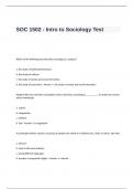 SOC 1502 Exam Package deal