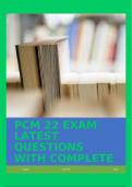 PCM 22 EXAM LATEST QUESTIONS WITH COMPLETE ANSWERS!!