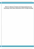 BIOD 121 Module 5 Problem Set Understanding Exercise Physiology: Heart Rates, Dehydration 2024 Portage Learning Portage Learning