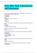 Palo Alto Test 3 Questions with Answers 