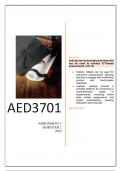 AED3701 ASSIGNMENT 3 2024 (SEMESTER 2)