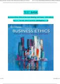 Test Bank For Business Ethics Ethical Decision Making and Cases, 13th Edition By O. C. Ferrell, John Fraedrich, Ferrell