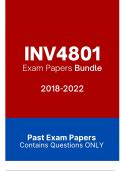 INV4801 Exam Papers Bundle 2018-2022