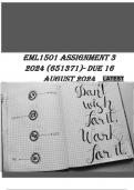 EML1501 Assignment 3 (COMPLETE ANSWERS) 2024 (651371)- DUE 16 August 2024 ; 100% TRUSTED workings, explanations and solutions