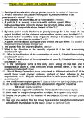 Straighterline introduction to physics (lab) phy250l lab 5 circular motion & gravity complete worksheet (new version august 2024) scored 100%