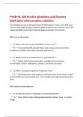 PNCB-PC 100 Practice Questions and Answers 2024/2025 with complete solutions