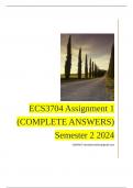 ECS3704 Assignment 1 (COMPLETE ANSWERS) Semester 2 2024