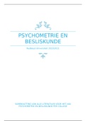 Bundel literatuur ontwikkelingsproblemen en psychometrie & besliskunde