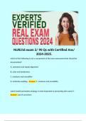 NUR216 exam 2/ 90 Qs with Certified Ans/ 2024-2025. 