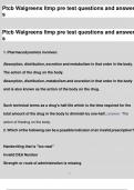 Ptcb Walgreens ltmp pre test questions and answers