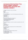 Journeyman Electrical Exam Prep 2024/25 COMBO | NEWEST GUARANTEED SUCCESS 100% VERIFIED CORRECT