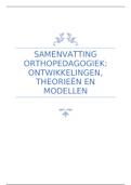 Samenvatting Orthopedagogiek: ontwikkelingen, theorieën en modellen