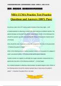  NHA CCMA Practice Test Practice Questions and Answers (100% Pass)