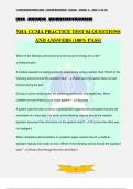 NHA CCMA PRACTICE TEST #4 QUESTIONS AND ANSWERS (100% PASS)