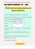 NR 293 Final Exam Practice Questions and Answers (100% Pass)