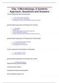 Chp. 4 Microbiology, A Systems  Approach, Questions and Answers