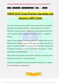 NRNP 6531 Exam Practice Questions and Answers (100% Pass)