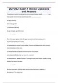 DEP 2004 Exam 1 Review Questions  and Answers