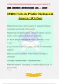 NUR555 week one Practice Questions and Answers (100% Pass)