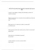 APEA 3P s Exam Prep Part 1-3 Questions and Answers Study Guide Bundle 2024