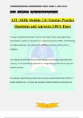 ATI: Skills Module 2.0: Enemas Practice Questions and Answers (100% Pass)